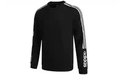 adidas neo M Basc Ss Logo Crew Sweatshirt Black