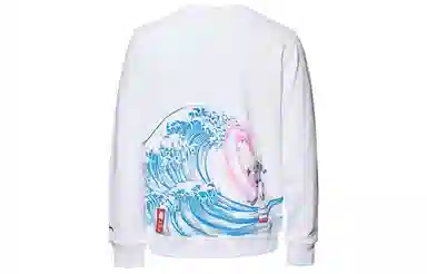 EVISU Kamon Crewneck Sweatshirt White