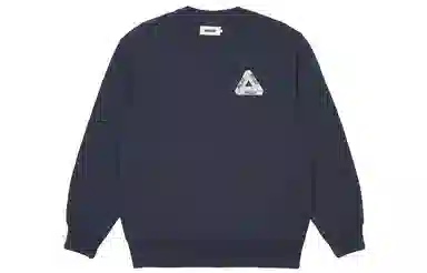 PALACE FW21 Slub Crew Navy Logo