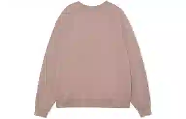 中国李宁 刺绣宽松套头休闲卫衣 情侣款 树皮褐