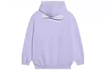 Balenciaga Logo Print Pullover Purple
