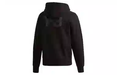 Y-3 Logo Zip Hoodie Black
