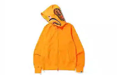 A BATHING APE Neon Shark Full Zip Hoodie