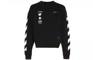 Off-White FW19 Photo Print Hoodie Black