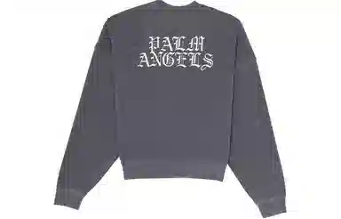 Palm Angels Burning Head Crewneck Sweatshirt Grey