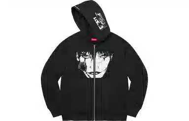 Supreme x The Crow Zip Up Hooded Sweatshirt