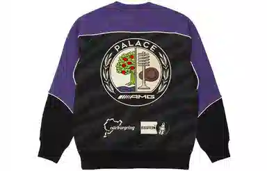 PALACE x AMG Technical Crew Black