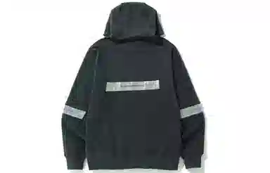 BAPE Wide Patchwork Hoodie Black