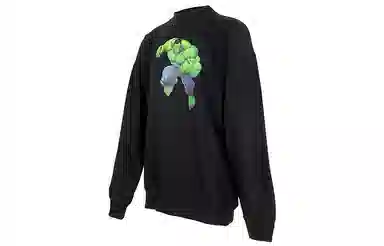 Balenciaga Hulk Print Hoodie Black