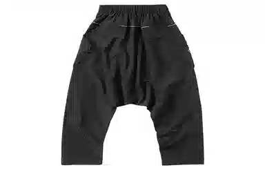 ENSHADOWER Low Pocket Cropped Pants Black