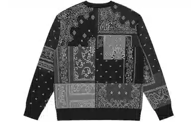 PEACEBIRD MEN Cashew Flower Crewneck Sweater