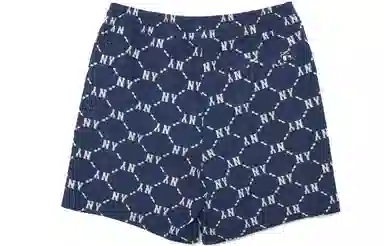 MLB Yankees Logo Jacquard Shorts Navy