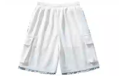 FireMonkey Paisley Cargo Shorts White