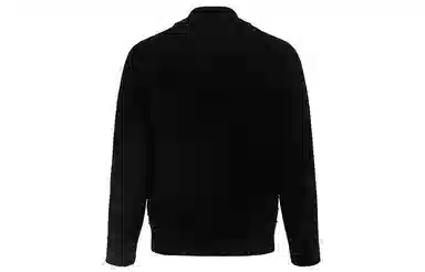 拉链棒球领修身毛衣 男款 黑色