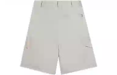 中国李宁 纯色口袋宽松休闲短裤 男款 灰色