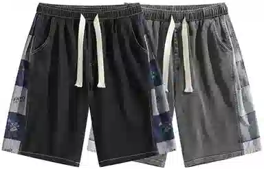 FIDO DIDO Retro Checkered Denim Shorts