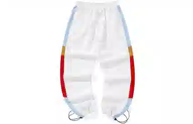 XXGOGO Retro Colorblock Jogger Pants White