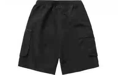 李宁 运动时尚系列 运动宽松多口袋短裤 男款 黑色