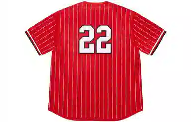 Supreme Rhinestone Stripe Baseball Jersey