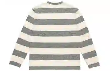 HUMAN MADE SS21 Striped Logo Crewneck Long Sleeve Tee