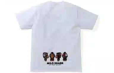 A BATHING APE Shark Hoodie Print T-Shirt