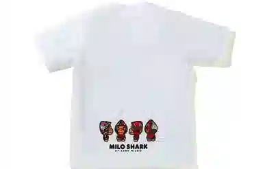 A BATHING APE Shark Hoodie Print T-Shirt