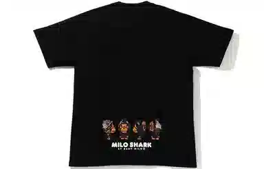 A BATHING APE Shark Hoodie Print T-Shirt