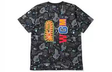 A BATHING APE Space Camo Shark Tee