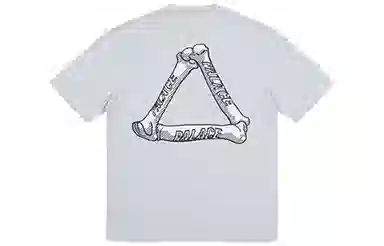 PALACE Bones T-Shirt Grey Marl LogoT