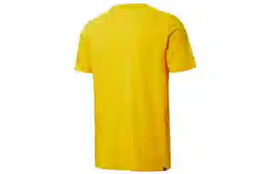 Puma Logo Print T-Shirt Yellow