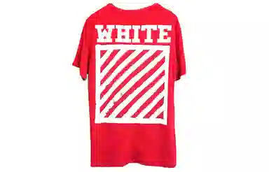 OFF-WHITE Basic Striped T-Shirt Red