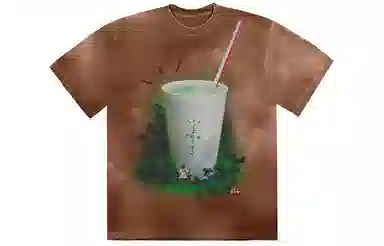 Travis Scott Cactus Jack x McDonald's Brown Tie-Dye T-Shirt