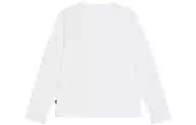 Puma Logo Crewneck Long Sleeve Tee White