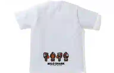 A BATHING APE Shark Hoodie Print T-Shirt