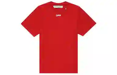 OFF-WHITE Painting Arrow Print Tee Red