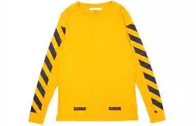 OFF-WHITE Long Sleeve Tee Yellow