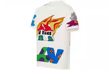 Louis Vuitton SS21 Cartoon Logo T-Shirt White