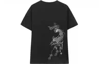 oniarai SS22 Blue Carp Embroidered T-Shirt