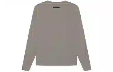 Fear of God Essentials Thermal Henley Long Sleeve Gray FlannelCharcoal T