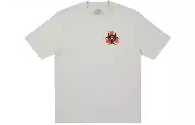PALACE BIO HAZARD T-SHIRT GREY MARL LogoT