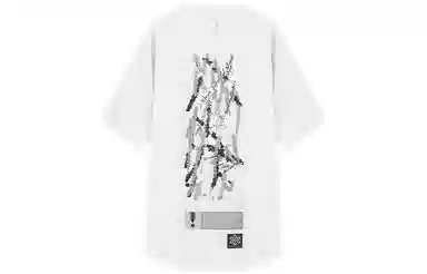NORVINCY Graffiti Back Print T-Shirt