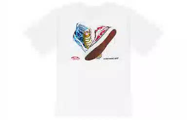 Vans BAPE SK8-Hi T-Shirt White