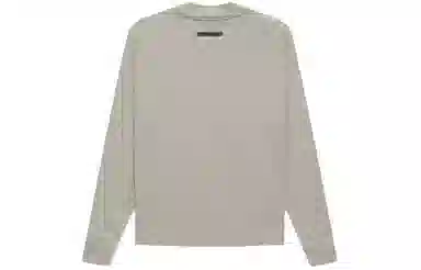 Fear of God Essentials FW21 Ls Tee Dark Heather Oatmeal LogoT