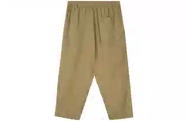 速写 纯色宽松八分休闲裤 男女同款