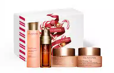 娇韵诗 黄金双萃焕颜弹力修护四件套装 限量版礼盒装 滋润修护