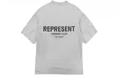 REPRESENT SS22 Logo Crewneck T-Shirt Grey