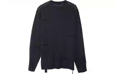 速写 圆领长袖套头时尚休闲毛衣 男女同款