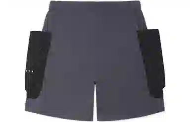 中国李宁 星罗棋布 大口袋宽松休闲运动短裤 男款 地表灰