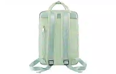 音魅 大容量旅行初高中学生大学生上课韩版 尼龙 电脑包旅行书包背包双肩包 常规 女款 米白/浅绿