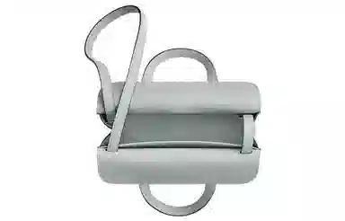 HERMES Halzan 25 Clemence Bleu Pale